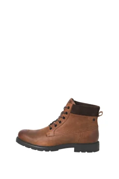 Jack & Jones Botas-Botins de cano alto de couro estampado