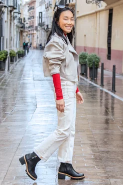 Panama Jack Saltos|Calçado De Couro-Botins de pele com forro de pele Preto