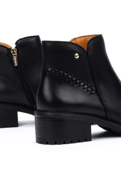 Pikolinos Saltos|Calçado De Couro-Botins de salto alto Preto