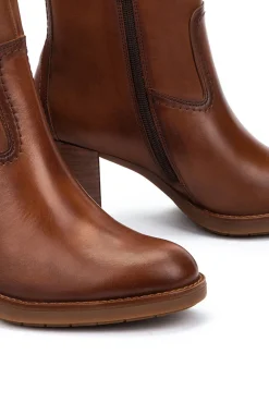 Pikolinos Saltos|Calçado De Couro-Botins de salto alto Castanho