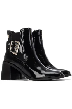 XTI Botas|Botins-Botins de salto estilo Chelsea Preto