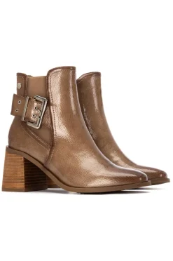 XTI Botas|Botins-Botins de salto estilo Chelsea Castanho