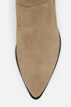 Cortefiel Saltos|Botins-Botins elástica em croute Castanho