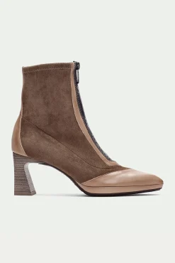 Hispanitas Saltos|Calçado De Couro-Botins fino com fecho-éclair ATLANTA Tostado