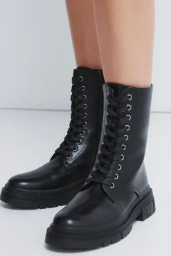 Springfield Botas|Botins-Botins militares com cadarço preto