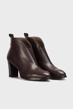 Wonders Saltos|Calçado De Couro-Botins VFLEX13 Castanho