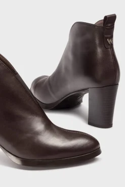 Wonders Saltos|Calçado De Couro-Botins VFLEX13 Castanho