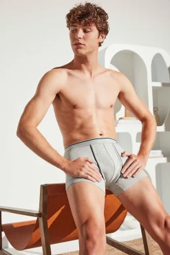 Gisela Roupa Interior-Boxer de homem cinzento