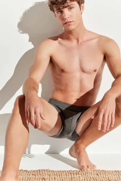 Gisela Roupa Interior-Boxer de homem cinzento