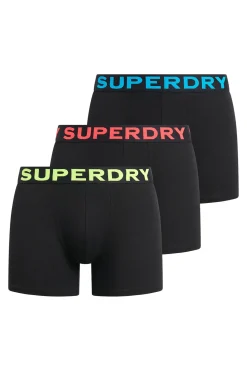 Superdry Roupa Interior-Boxer pacote com 3 preto
