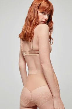 Gisela Roupa Interior-Braga alta sin costuras cru