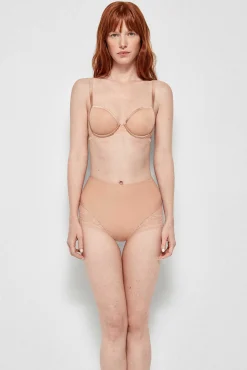 Gisela Roupa Interior-Braga alta sin costuras cru