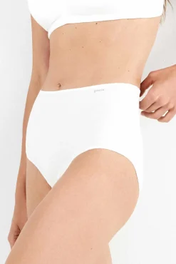 Gisela Roupa Interior-Braguita alta con galón de encaje y camales branco