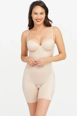 Spanx Roupa Interior-Braguita faja reductora palabra de honor beige cru