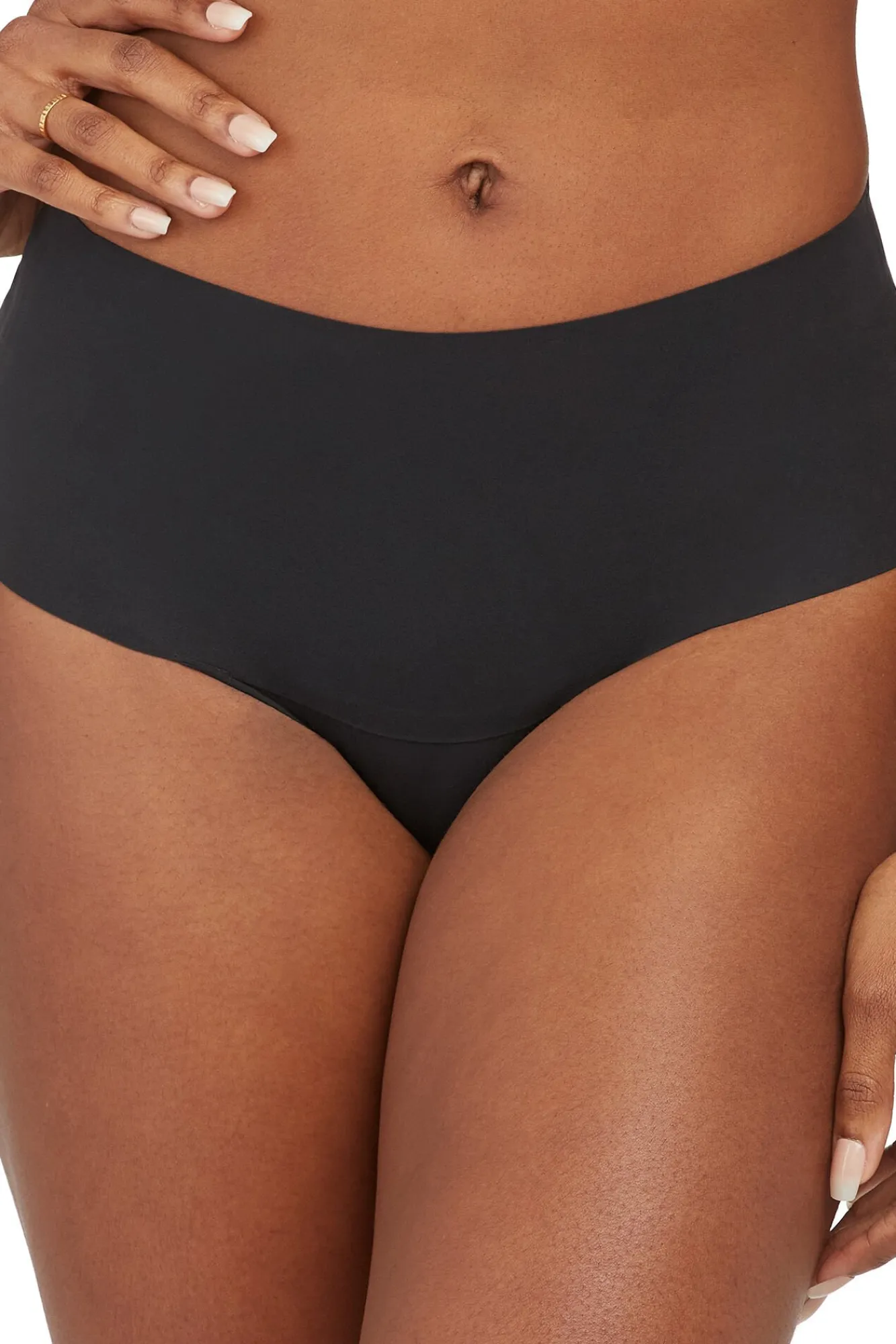 Spanx Roupa Interior-Braguita moldeadora invisible negra preto