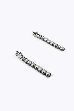 Lola Casademunt Joalharia E Bijuteria-Brincos com joia Cinzento