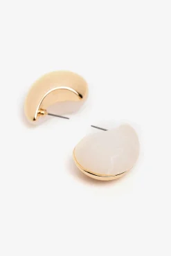 Vilanova Joalharia E Bijuteria-Brincos Curvos Combinados amarelo