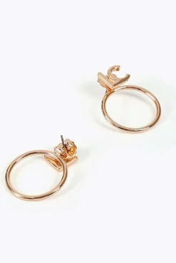 Lola Casademunt Joalharia E Bijuteria-Brincos de logo Dourado