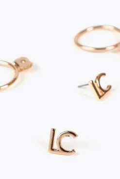 Lola Casademunt Joalharia E Bijuteria-Brincos de logo Dourado