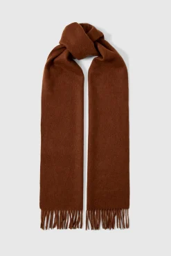 Selected Cachecóis-Cachecol 100% lã RWS. Castanho