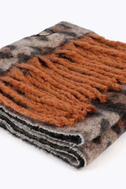 Lola Casademunt Cachecol-Cachecol animal print Castanho