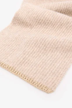 Cortefiel Cachecol-Cachecol de malha com lurex Castanho