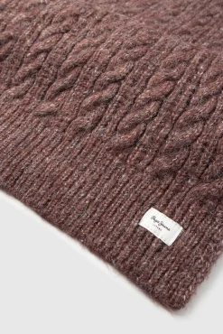 Pepe Jeans Camisolas-Cachecol de malha trançada estampado