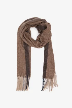 Cortefiel Cachecóis|Cachecol-Cachecol de tecido Castanho