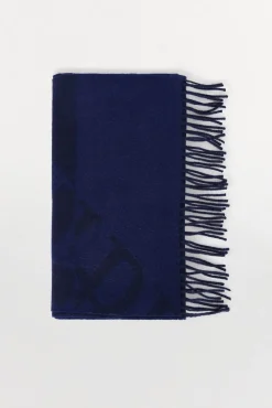 Pedro del Hierro Cachecóis-Cachecol de tecido Azul