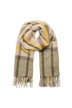 Vero Moda Cachecol-Cachecol de tecido macio com franjas Castanho