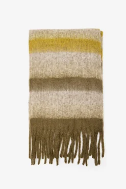 Cortefiel Cachecol-Cachecol listrado riscas Verde