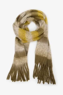 Cortefiel Cachecol-Cachecol listrado riscas Verde