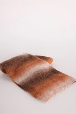 Slowlove Cachecol-Cachecol listrado riscas Laranja