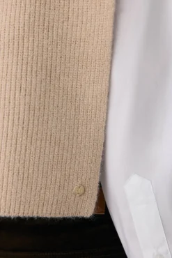 Pedro del Hierro Cachecol-Cachecol malha canelada Beige