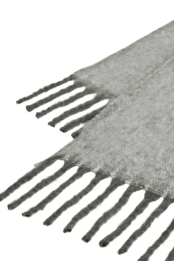 Vila Cachecol-Cachecol malhado com franjas Cinzento