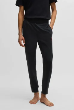 HUGO Calças-Calça algodão Preto