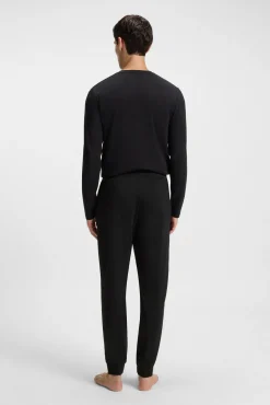 HUGO Calças-Calça algodão Preto