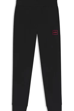 HUGO Calças-Calça algodão Preto