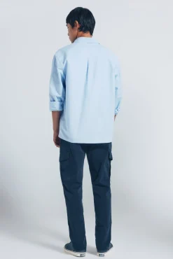 Springfield Calças-Calça calça casual slim fit azul