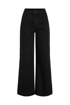 Vila Jeans-Calça calça de perna larga Preto
