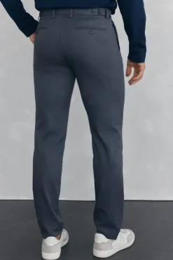 Pedro del Hierro Calças|Chinos-Calça calças chino com estampa slim fit Cizento