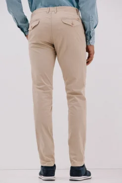 Cortefiel Calças|Chinos-Calça calças chino com estampa slim fit Tostado