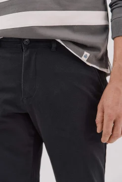 Cortefiel Calças|Chinos-Calça calças chino com estampa slim fit Preto