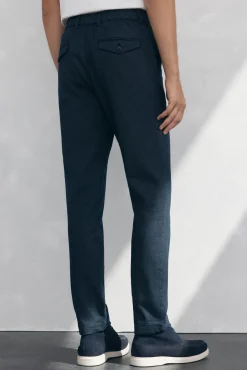 Pedro del Hierro Calças|Chinos-Calça calças chino confortável Azul