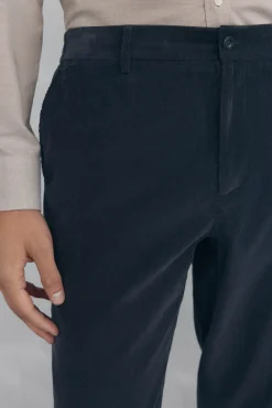 Pedro del Hierro Calças|Chinos-Calça calças chino de veludo veludo leve e slim fit Cizento