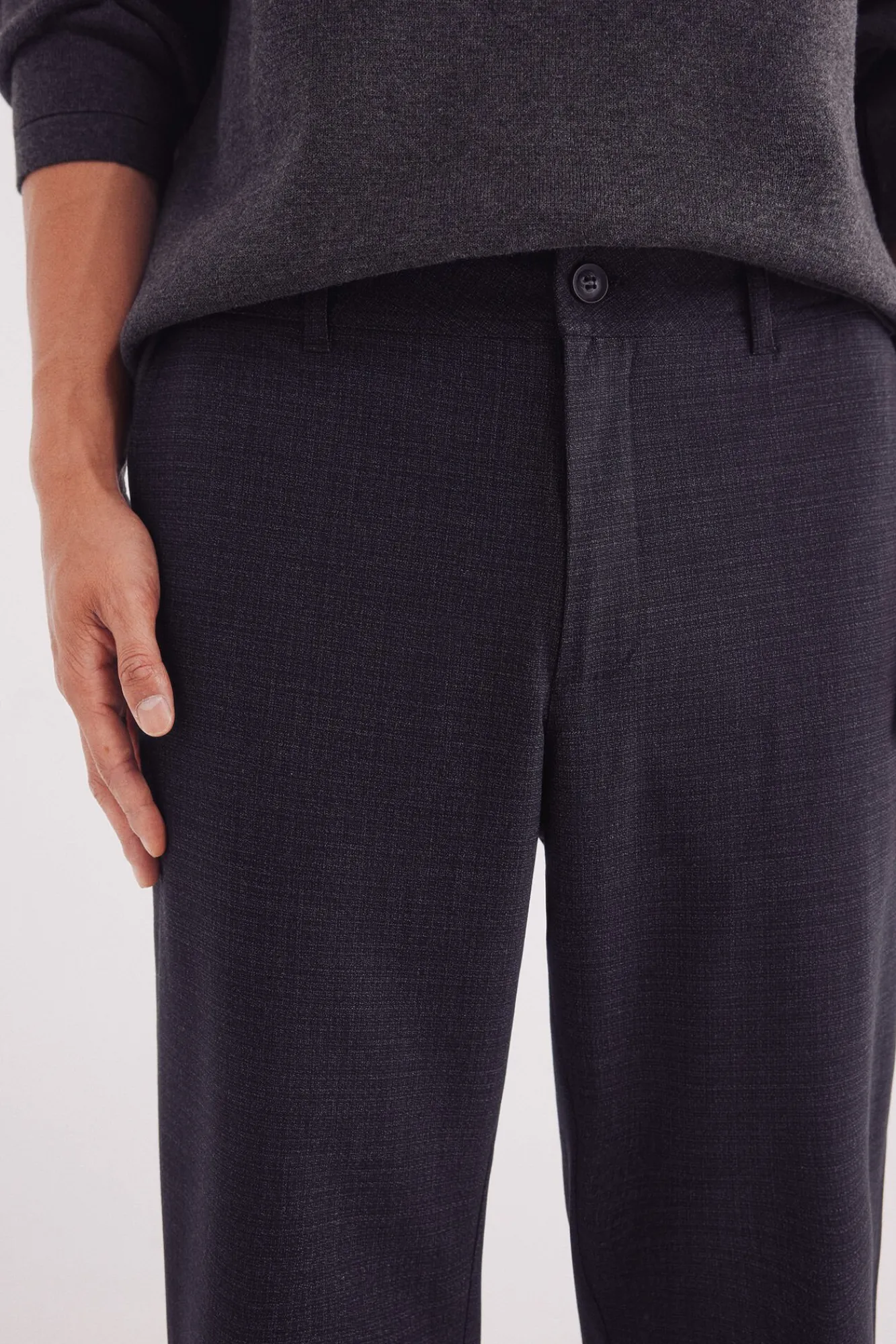 Springfield Calças|Chinos-Calça calças chino Paul Comfort Fit cinzento