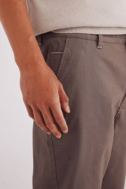 Springfield Calças|Chinos-Calça calças chino slim fit com micro estampa cru