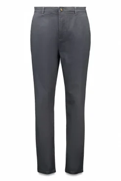 Springfield Calças|Chinos-Calça calças chino slim fit com micro estampa cinzento
