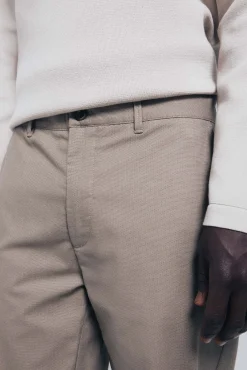 Springfield Calças|Chinos-Calça calças chino slim fit confortável cru