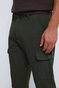 Springfield Calças-Calça cargo com ajuste confortável estampado